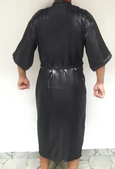 kit 2 Robes cetim masculinos noivos casamento