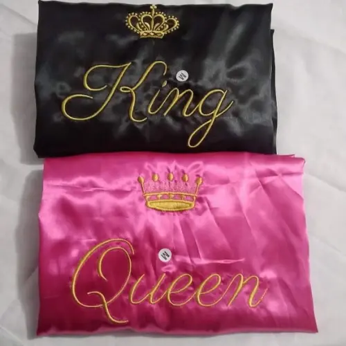 kit 2 Robes hobbe roupão casamento noiva noivo masculino
