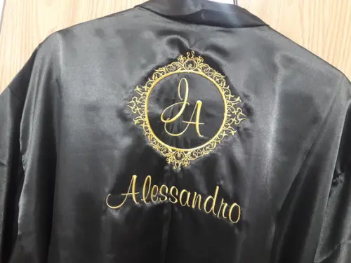 kit 2 roupão robe noiva noivo masculino casamento
