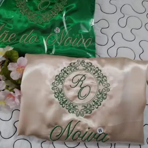 Kit 3 Robes Roupão Hobbe Cetim Brasão