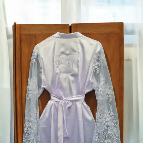 Kit 3 Robes Longo em Cetim Elastano e Renda Personalizado