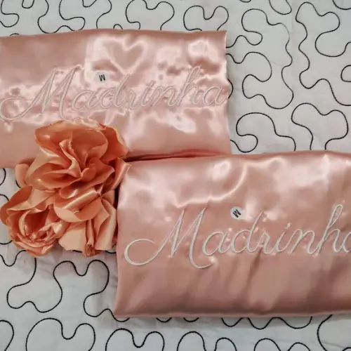 Kit 6 Robe Roupão Noiva Casamento Rose Nude Mãe Madrinha