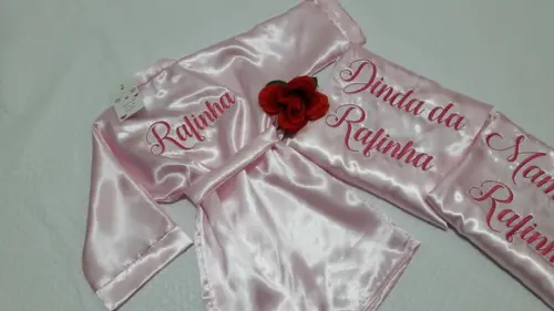 Kit 6 Robe Manga Longa Cetim Madrinha Noiva