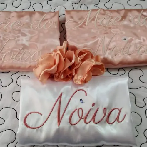 Kit 6 Robe Roupão Noiva Casamento Rose Nude Mãe Madrinha