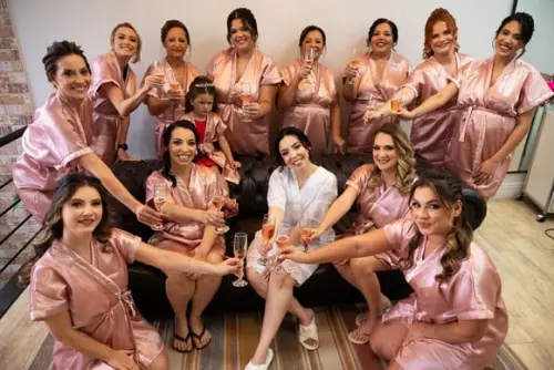 Kit 7 Robes Roupão Hobbe Cetim Liso sem Bordado
