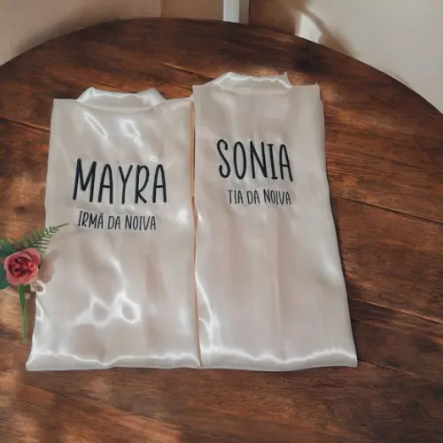 Robe Bordado Noiva Madrinha Casamento
