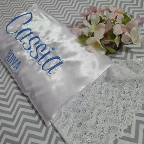 Robe bordado noiva madrinha hobby roupão serenity branco