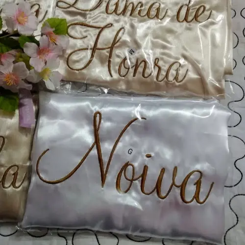 Robe Cetim Bordado Noiva Mãe Debutante Champanhe/nude
