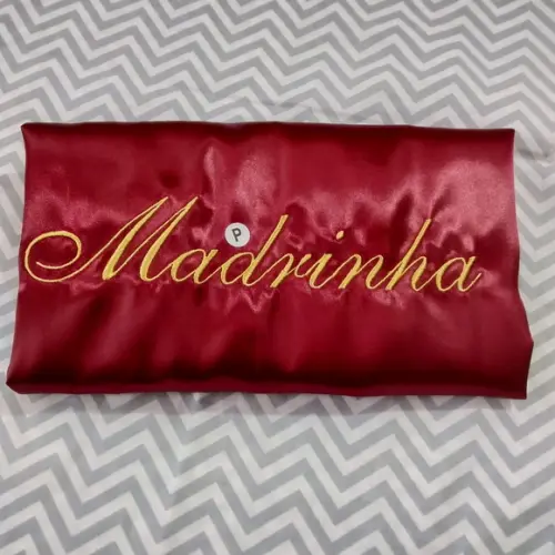 Robe Cetim Hobby Convite Madrinha Marsala
