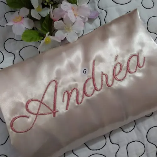 Robe Cetim Manga Longa Bordado Noiva Mãe Debutante