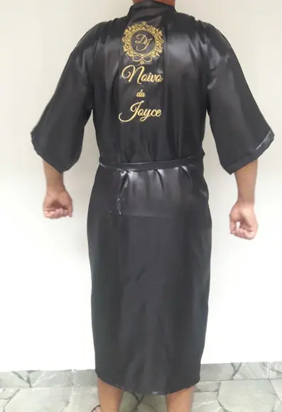 Robe cetim masculino noivo casamento 50 52 54 56 58