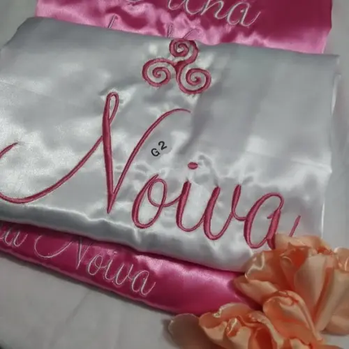 Robe Cetim Noiva Madrinha Hobby Roupão Triskle Celta