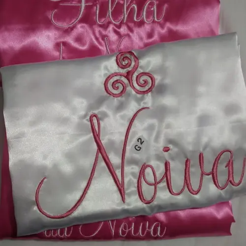Robe Cetim Noiva Madrinha Hobby Roupão Triskle Celta