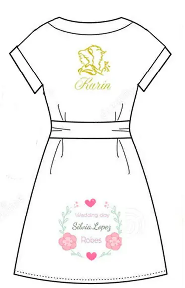 Robe cetim plus size 50 ao 58 bordado bela e a fera