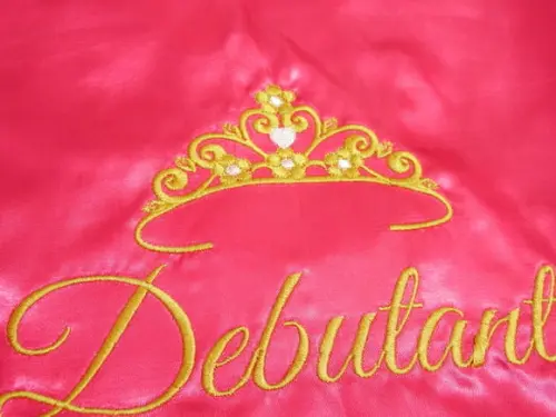 Robe Hobbe Cetim Bordado Noiva Mãe Debutante