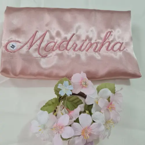 Robe Madrinha Mãe Casamento Rosé Serenity Noiva Roupão
