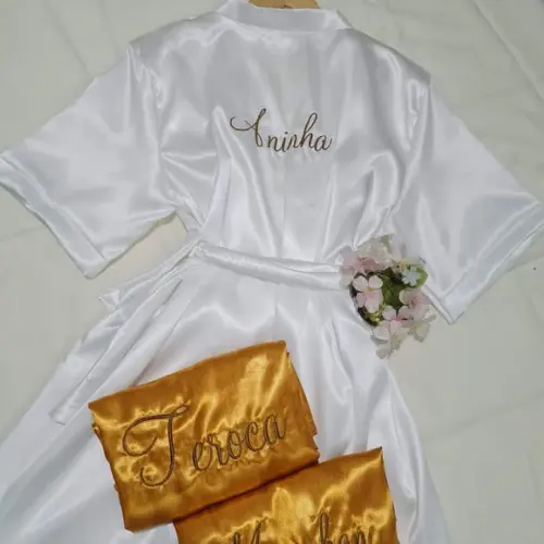 Robe Manga 3/4 Noiva Madrinha Convite