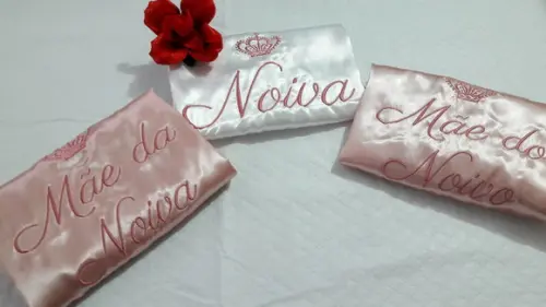 Robe Noiva Bordado Rosê Gold Madrinha Daminha Mãe da Noiva