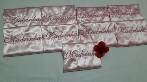 Robe Noiva Madrinha Casamento Mãe Presente Rosa