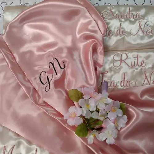 robe roupão noiva casamento rose nude mãe madrinha