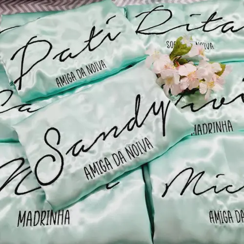 Robes Hobby Roupão Noiva Convite Casamento Madrinha Menta