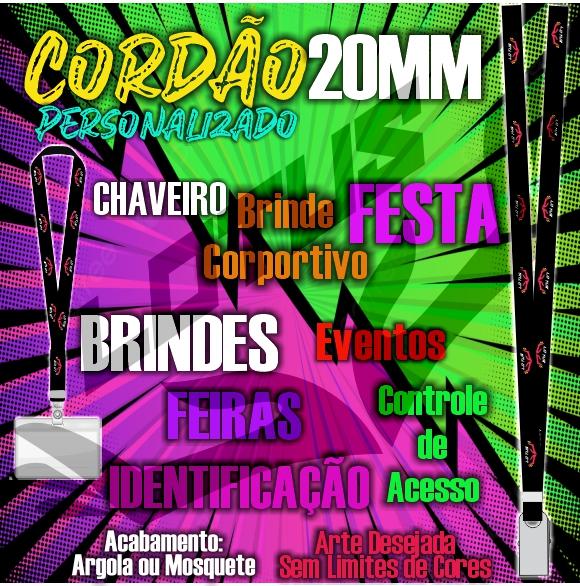 CORDÃO PERSONALIZADO PREMIUM PARA CRACHÁ, CREDENCIAL, CHAVEIROS