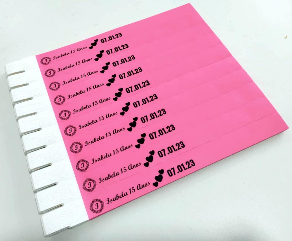 PULSEIRAS PERSONALIZADAS PARA IDENTIFICAÇÃO(FESTAS, EVENTOS EM