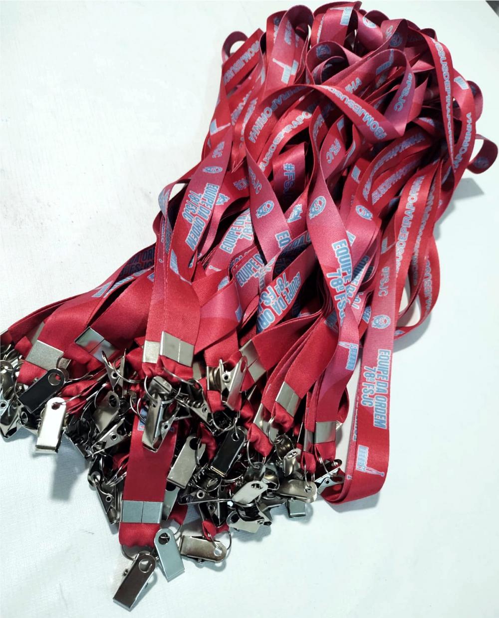 CORDÃO PERSONALIZADO PREMIUM PARA CRACHÁ, CREDENCIAL, CHAVEIROS