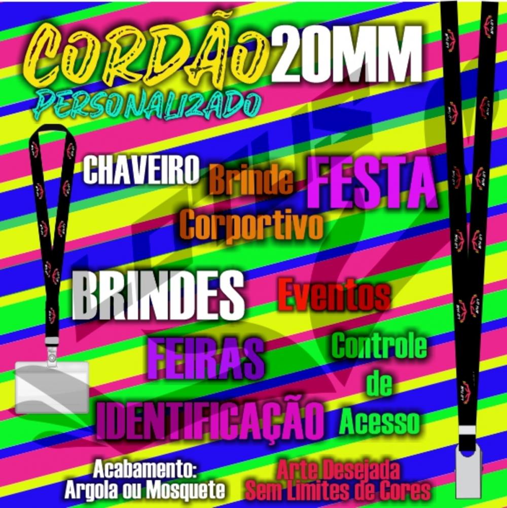 CORDÃO PERSONALIZADO PREMIUM PARA CRACHÁ, CREDENCIAL, CHAVEIROS