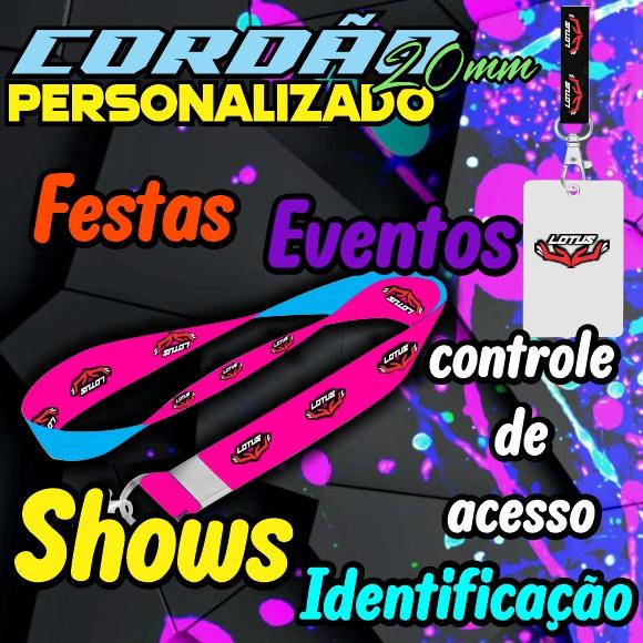 Cordão para Crachá Personalizado Festas e Eventos