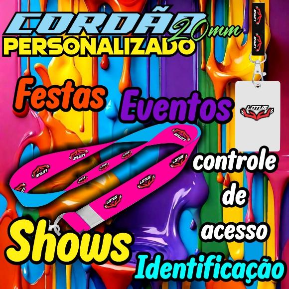Cordão para Crachá Personalizado Festas e Eventos