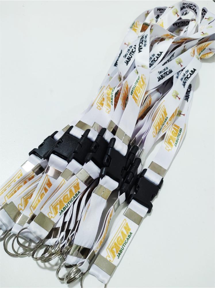 Cordão Personalizado Premium para Crachá, Credencial, Chaveiros