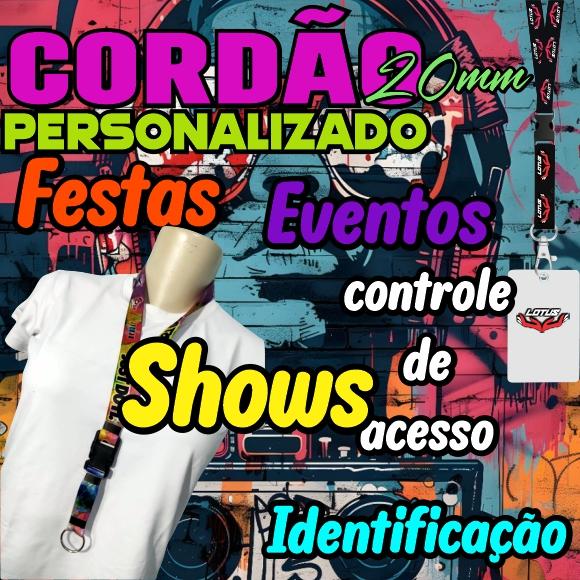 Cordão Personalizado Premium para Crachá, Credencial, Chaveiros