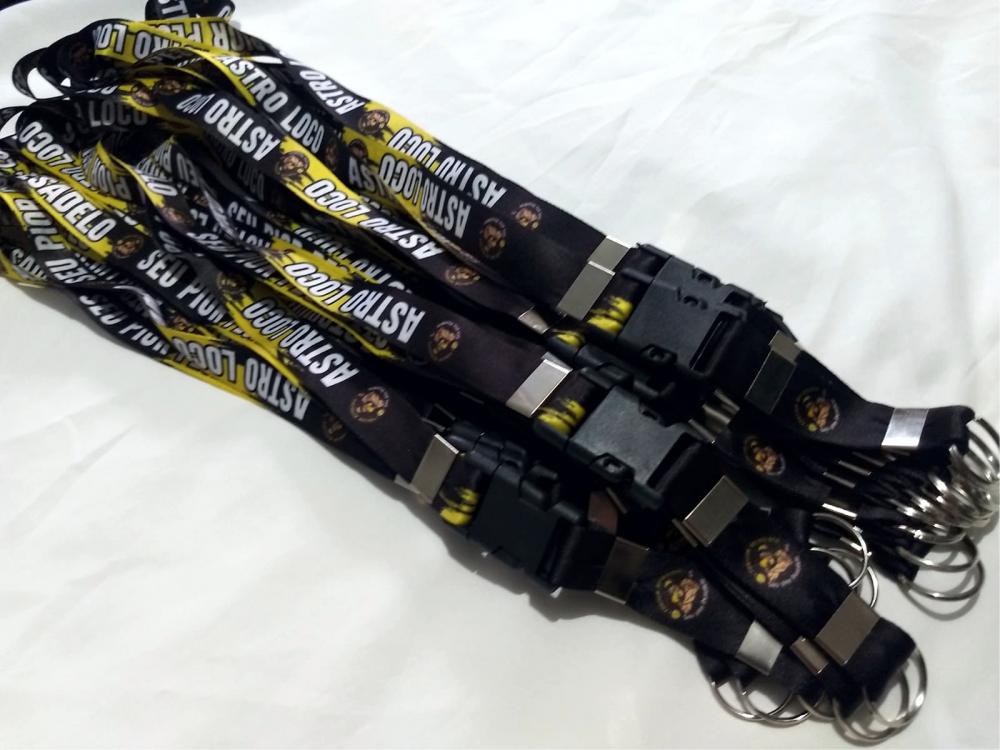 Cordão Personalizado Premium para Crachá, Credencial, Chaveiros