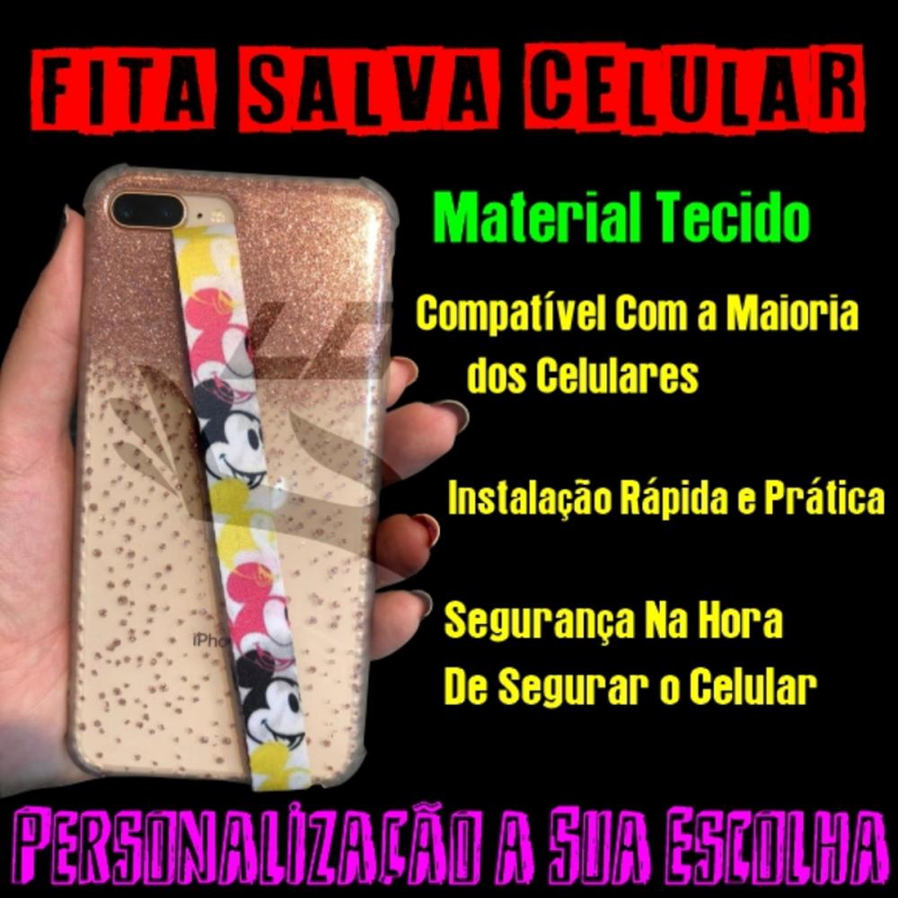Fita Salva Celular Personalizada - Impressão Frente