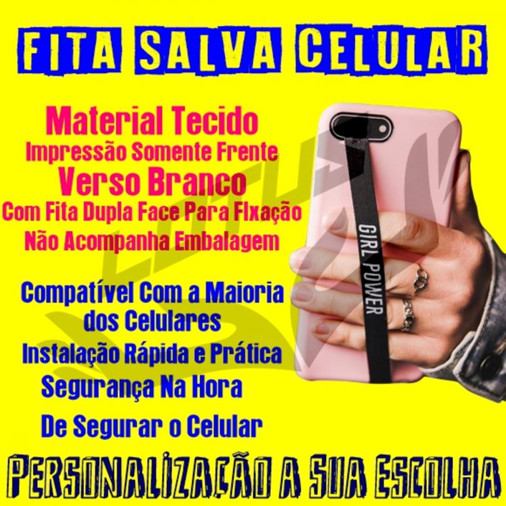 Fita Salva Celular Personalizada - Impressão Frente