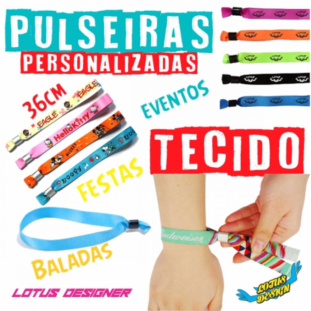 Pulseiras Personalizadas de Tecido
