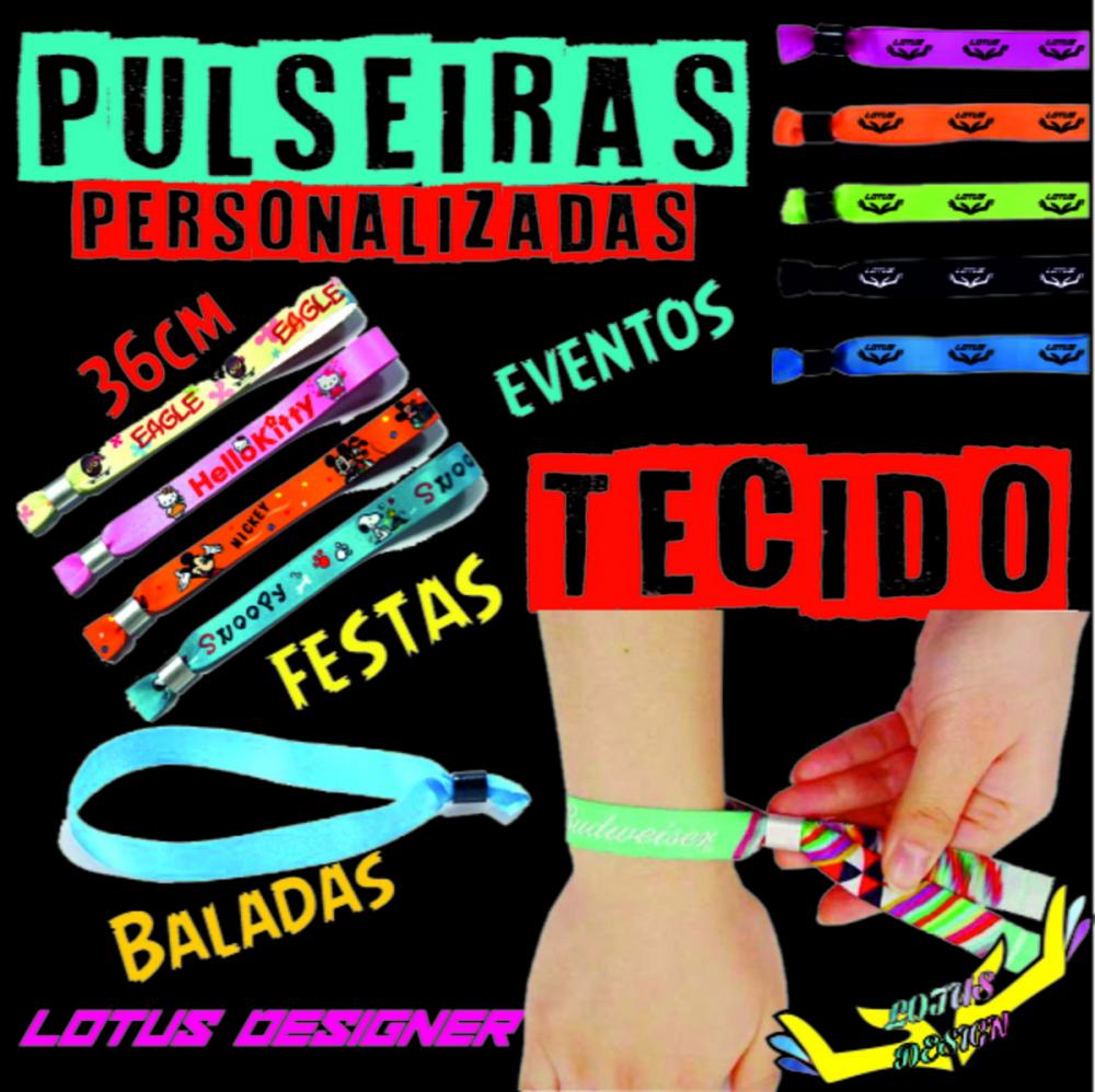 Pulseiras Personalizadas de Tecido