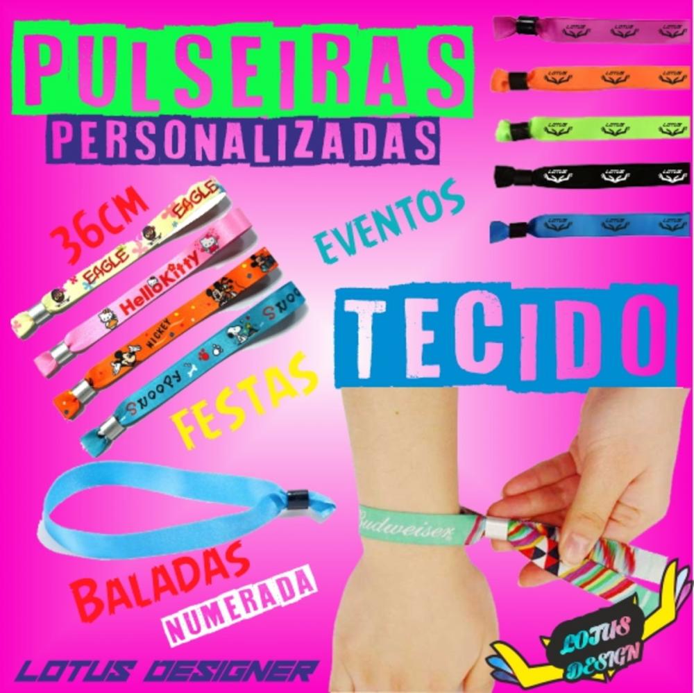 Pulseiras Personalizadas de Tecido