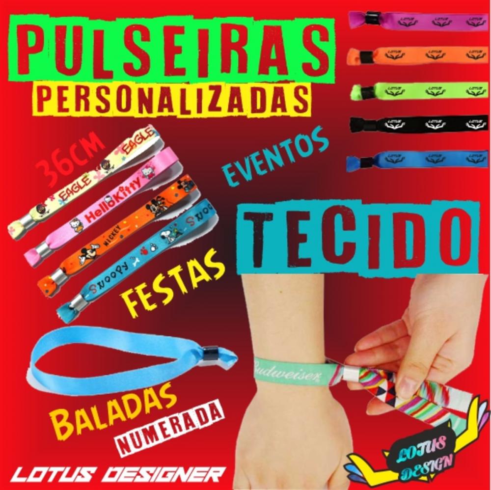 Pulseiras Personalizadas de Tecido