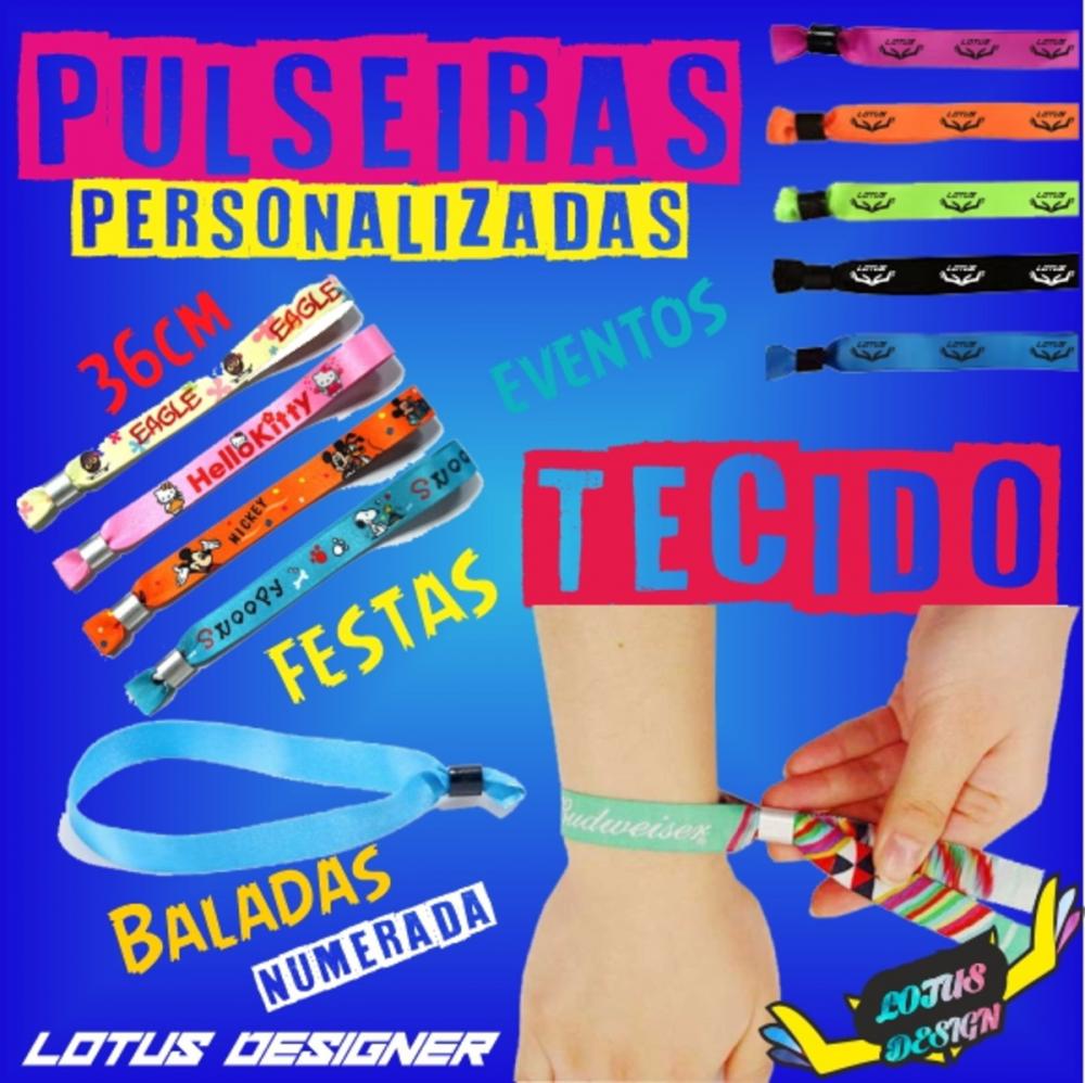 Pulseiras Personalizadas de Tecido