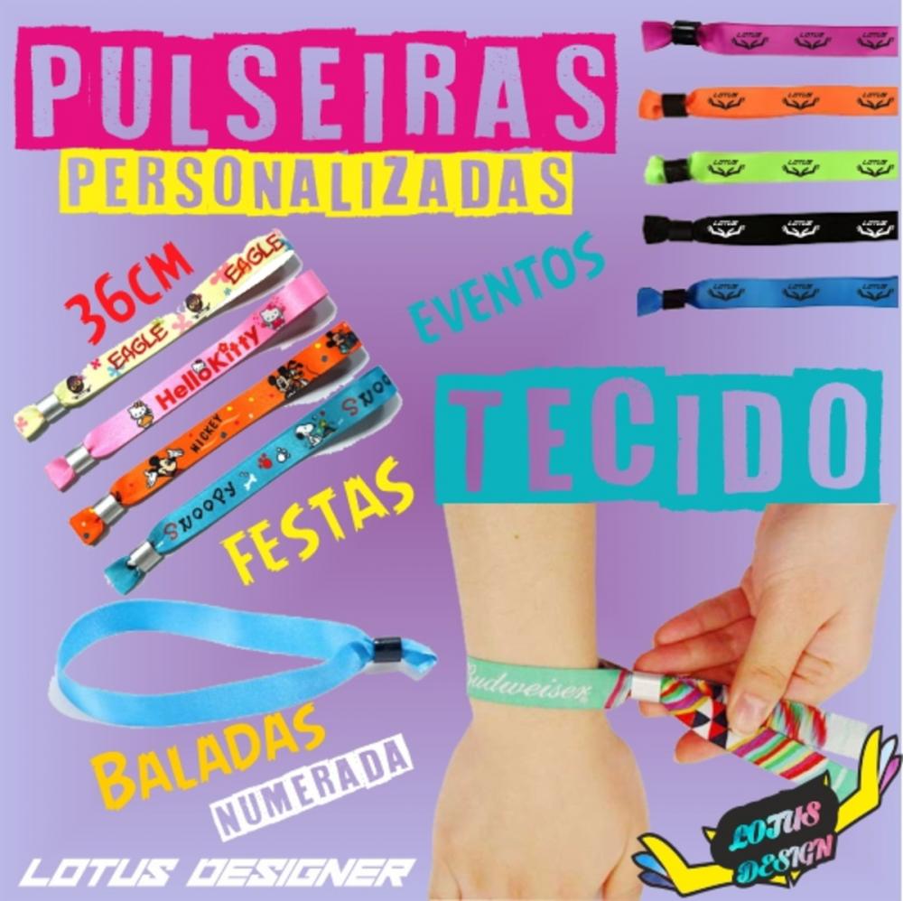 Pulseiras Personalizadas de Tecido