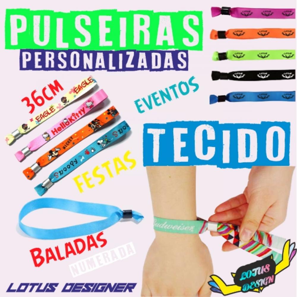 Pulseiras Personalizadas de Tecido