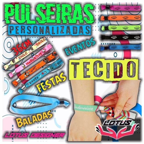 Pulseiras Personalizadas de Tecido
