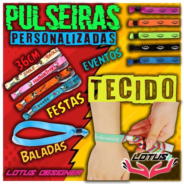 Pulseiras Personalizadas de Tecido