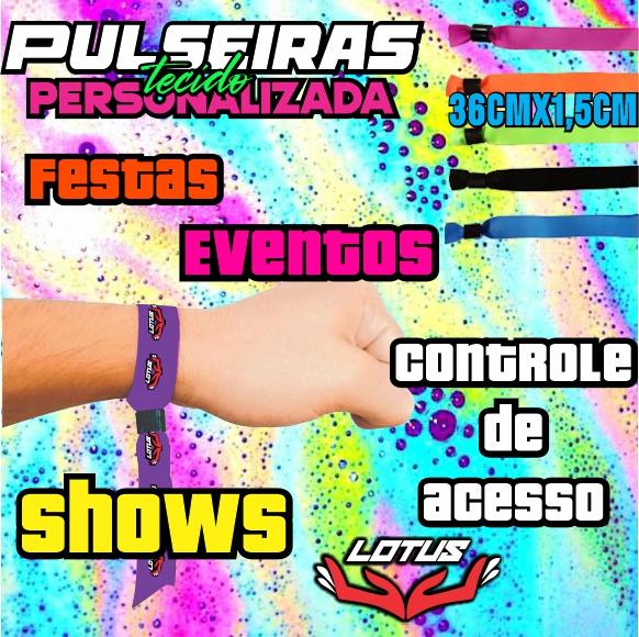Pulseiras Personalizadas de Tecido