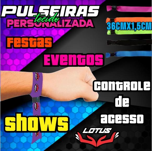 Pulseiras Personalizadas de Tecido
