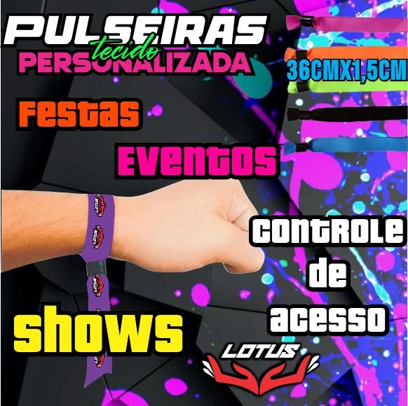 Pulseiras Personalizadas de Tecido