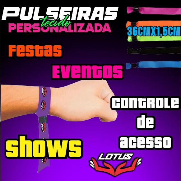 Pulseiras Personalizadas de Tecido