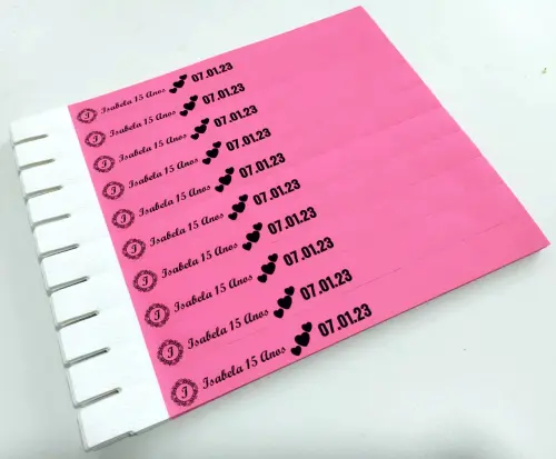 PULSEIRAS PERSONALIZADAS PARA IDENTIFICAÇÃO(FESTAS, EVENTOS EM